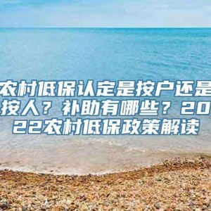 低保政策解析