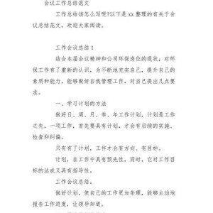 家政公司会议总结