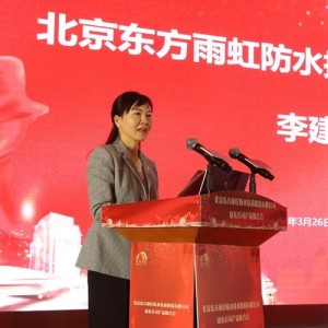 东方雨虹常务副总裁张颖在"美境中国"盛典上关于"好房子,不漏水"的