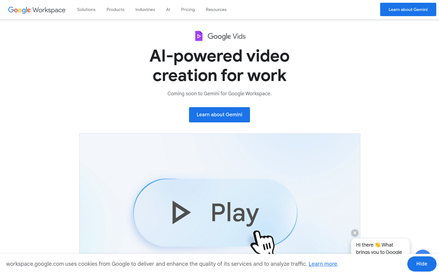 Google Vids AI 影片生成器开始向 Workspace 成员推出