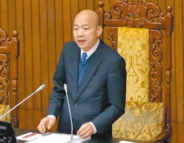 台民意机构混战 韩国瑜：我没受伤 冲突中完成三读