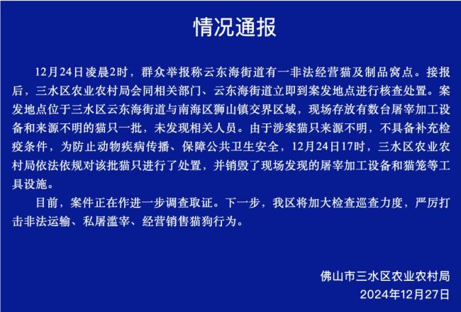 当地回应网传近百只猫被溺死